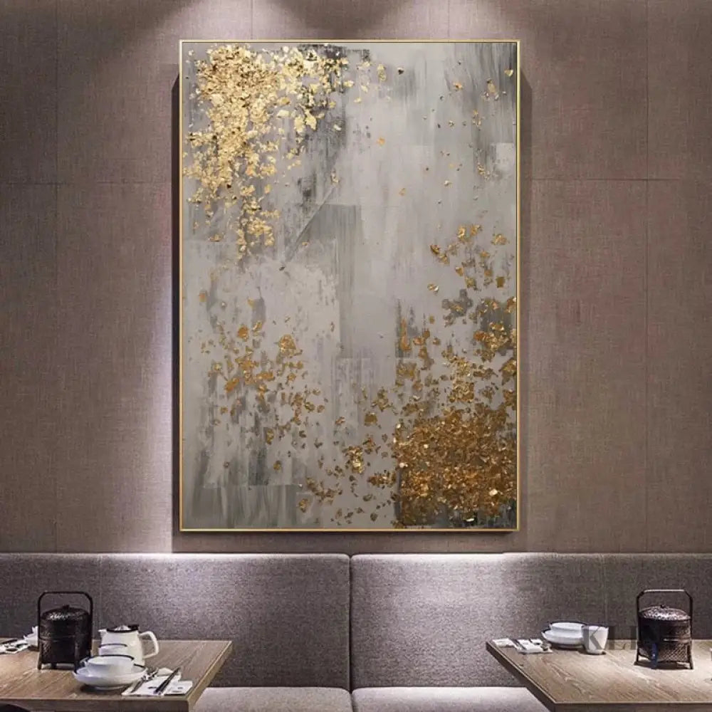 Golden Scatter - Hand Painting