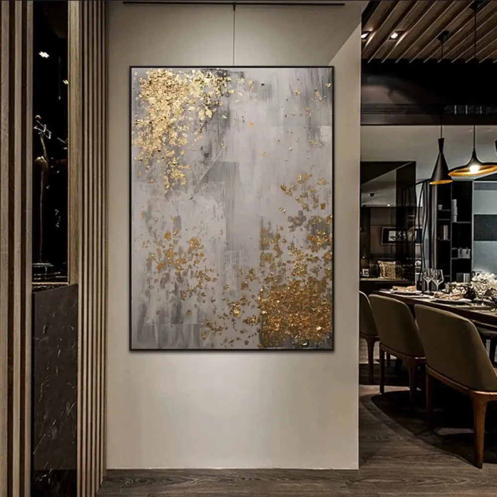 Golden Scatter - Hand Painting