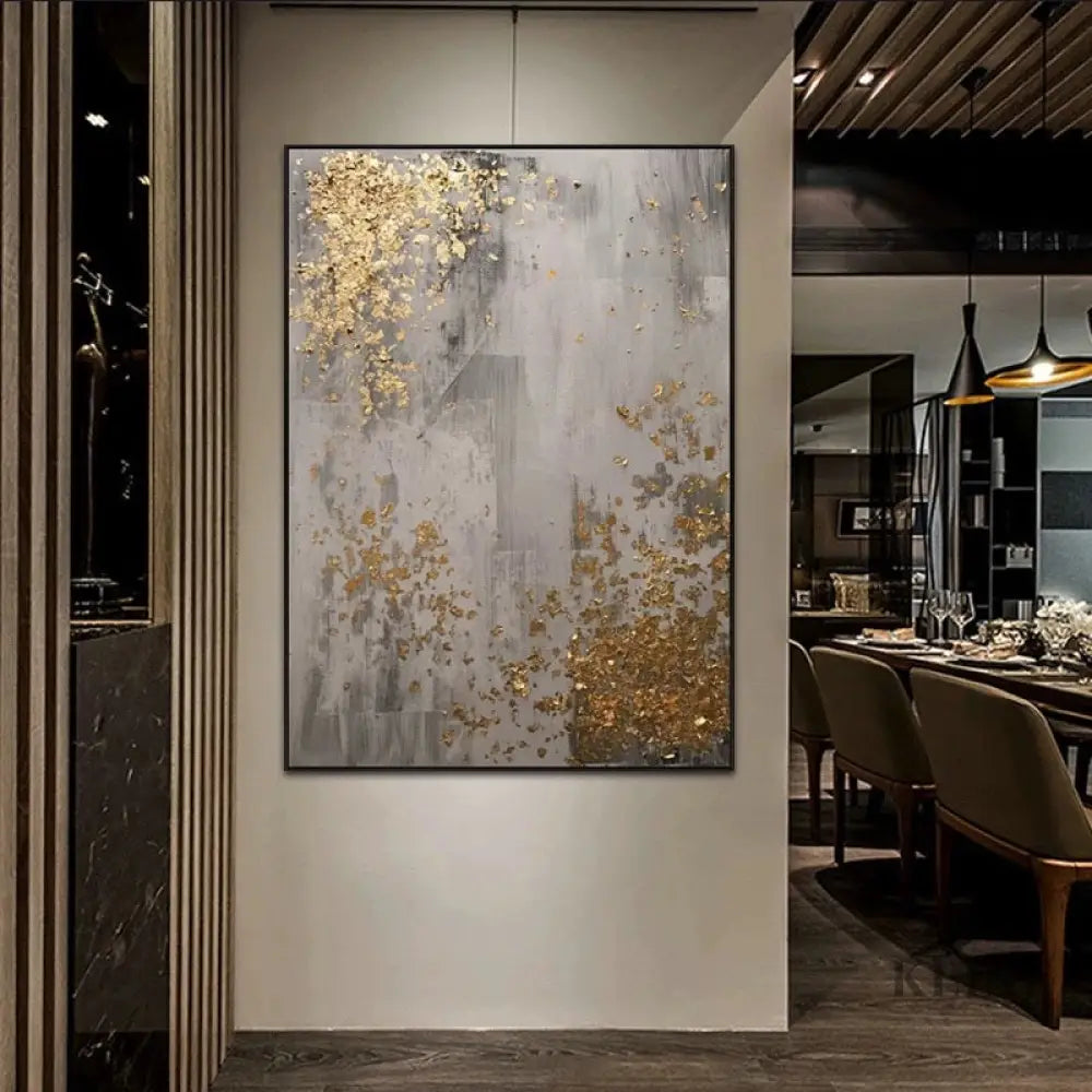 Golden Scatter - Hand Painting