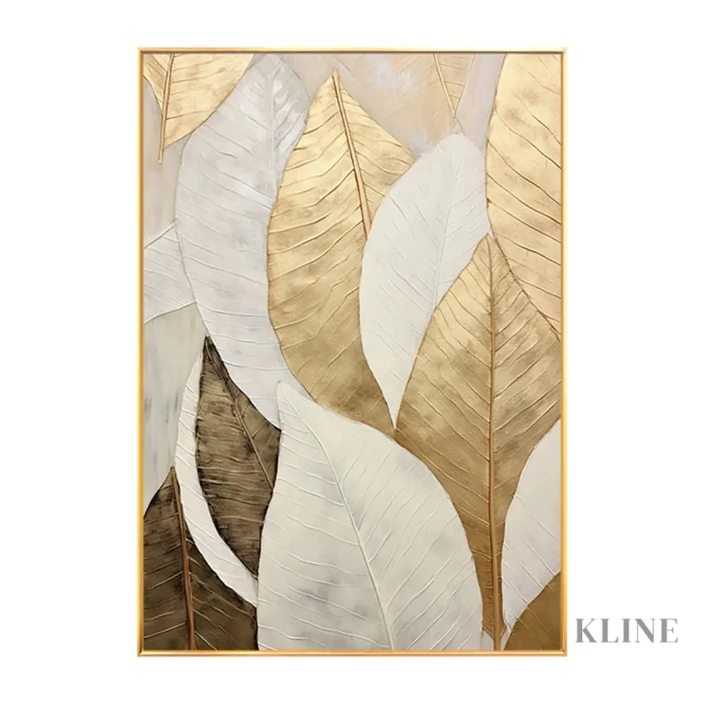 Golden Sophistication - Hand Painting