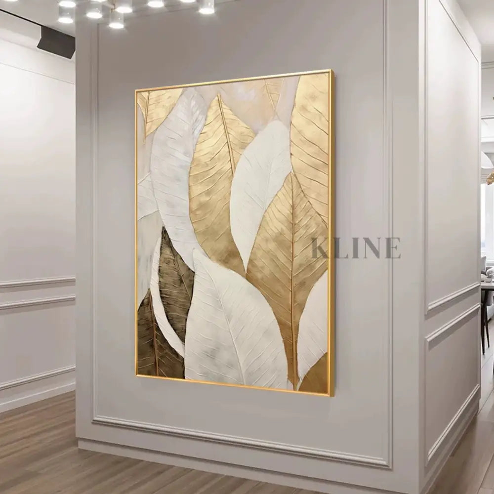 Golden Sophistication - Hand Painting