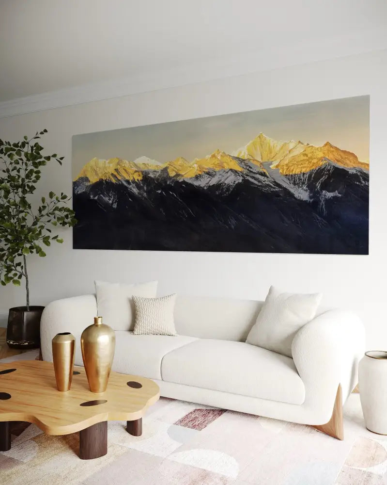 Golden Summit - Hand Painting