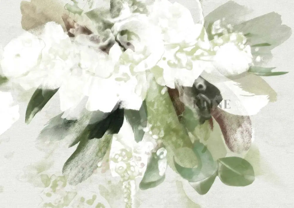 Green Abstract Bouquet - Hand Painting