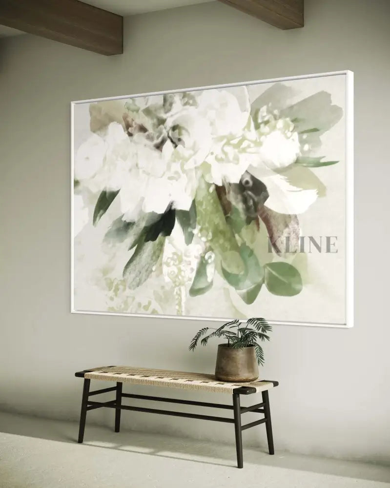 Green Abstract Bouquet - Hand Painting
