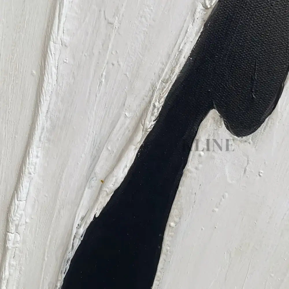 Handmade Black and White - Hand Painting