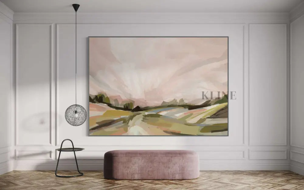 Harvest Sunset - Hand Painting