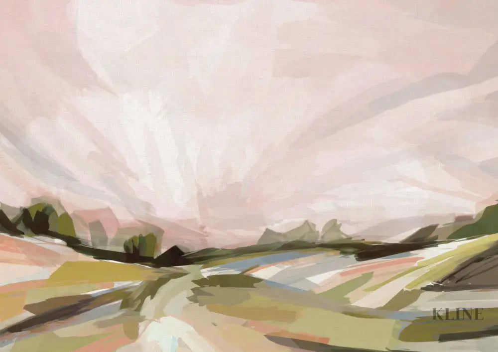 Harvest Sunset - Hand Painting