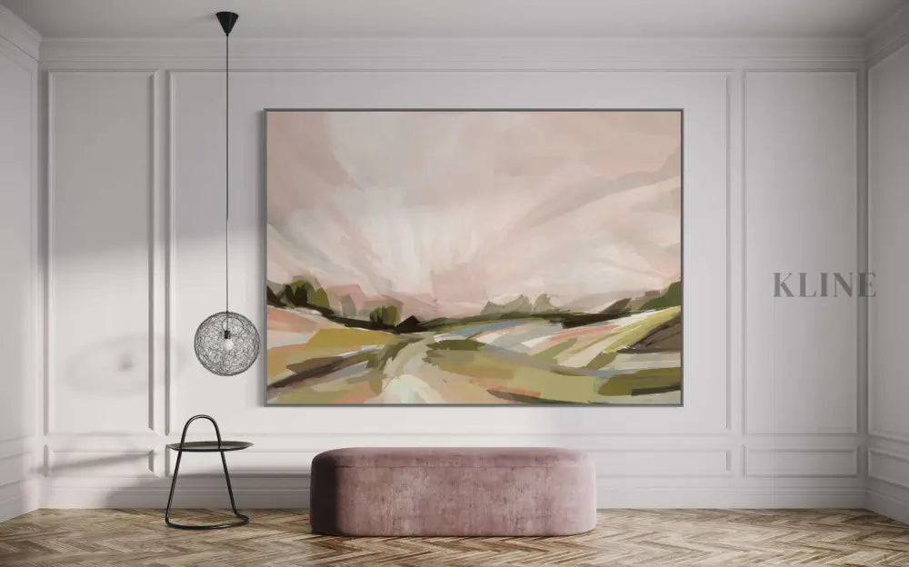 Harvest Sunset - Hand Painting