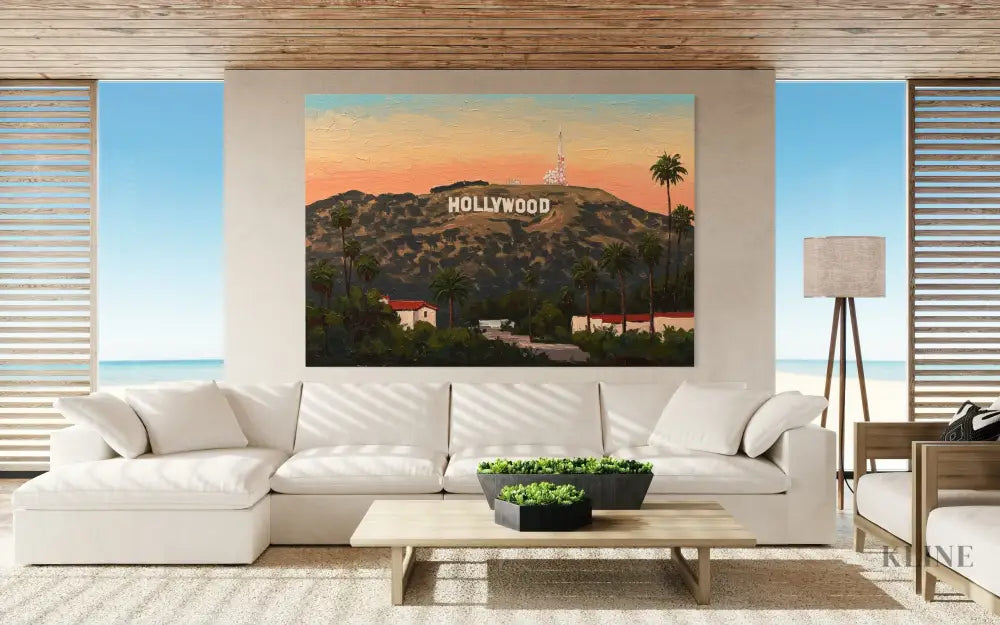 Hollywood Sunset Dreams - Hand Painting