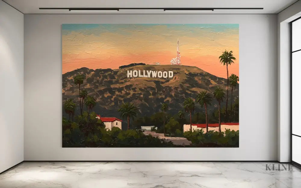 Hollywood Sunset Dreams - Hand Painting