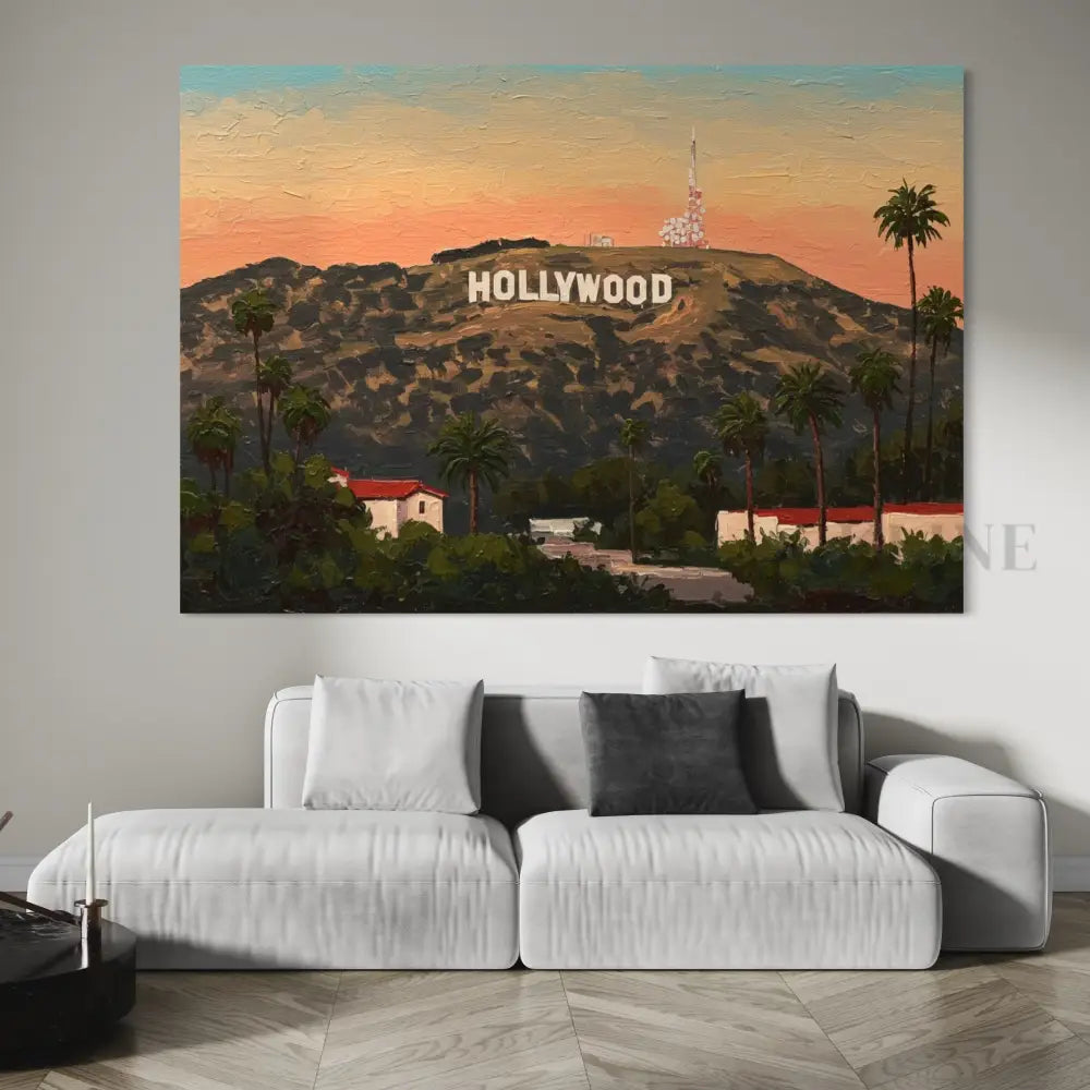 Hollywood Sunset Dreams - Hand Painting