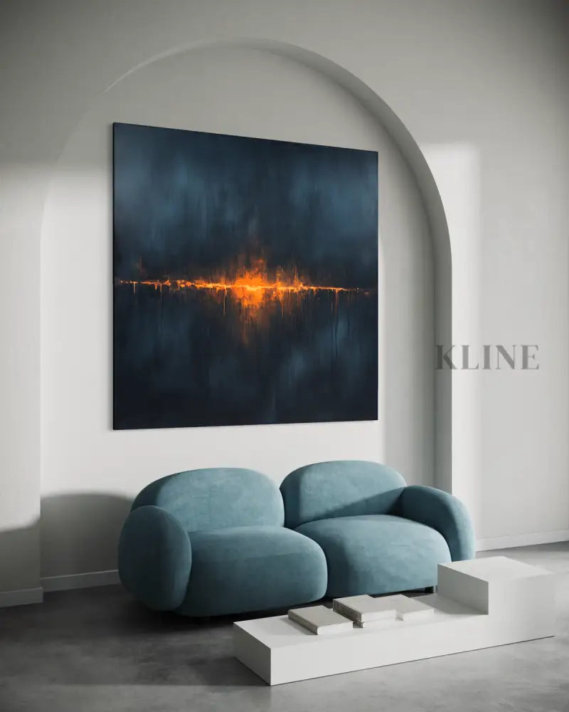 Hope on the Dark Water - Hand Painting