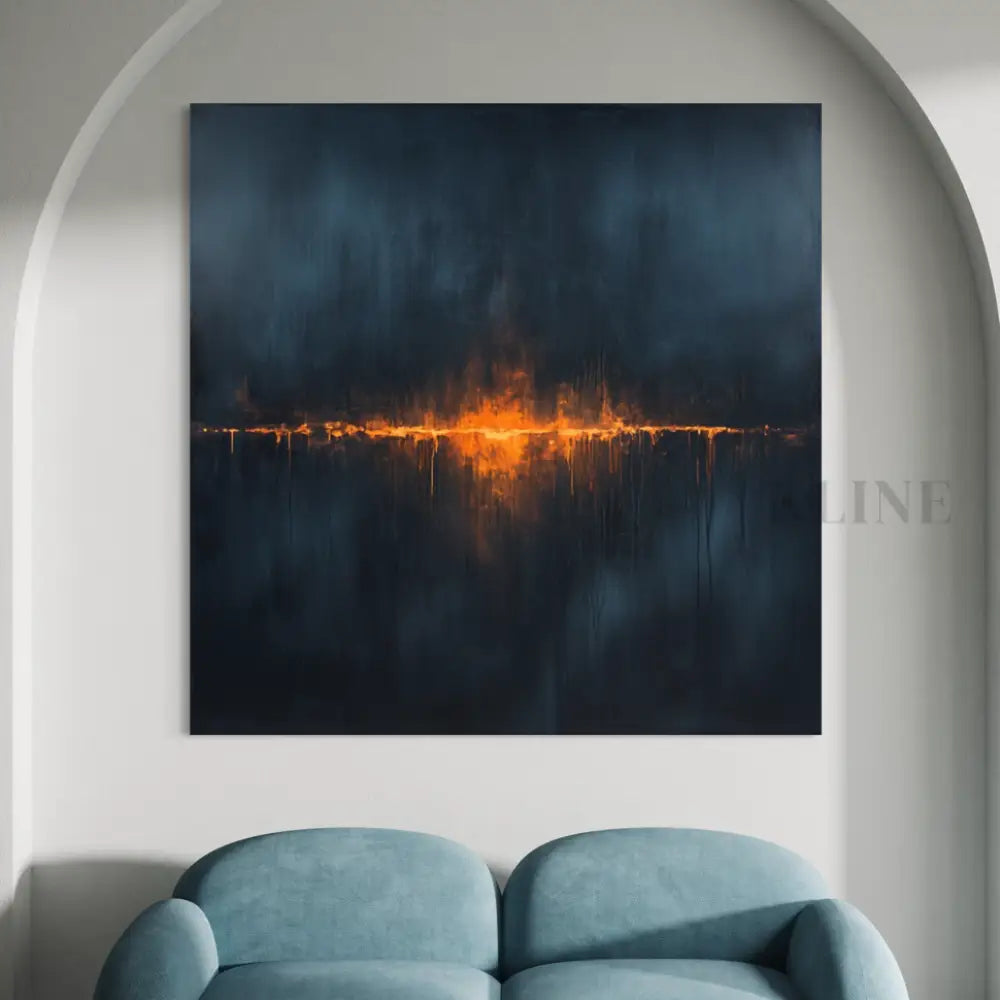 Hope on the Dark Water - Hand Painting