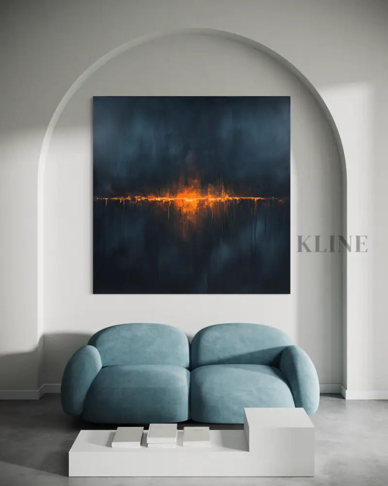 Hope on the Dark Water - Hand Painting