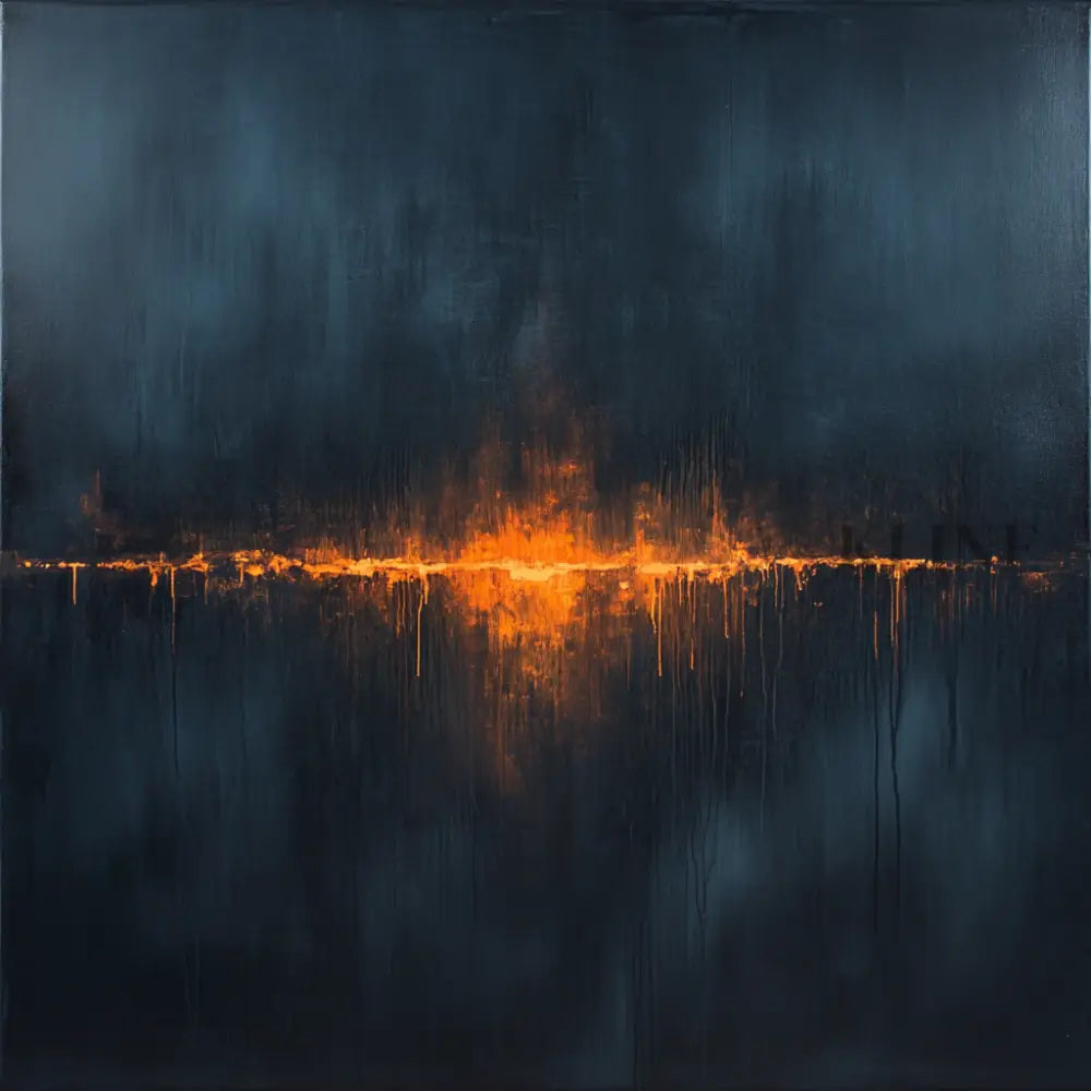 Hope on the Dark Water - Hand Painting