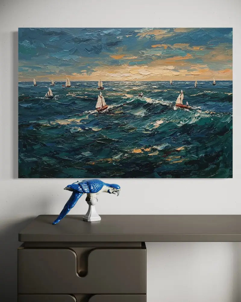 Impression of the Open Sea - Hand Painting