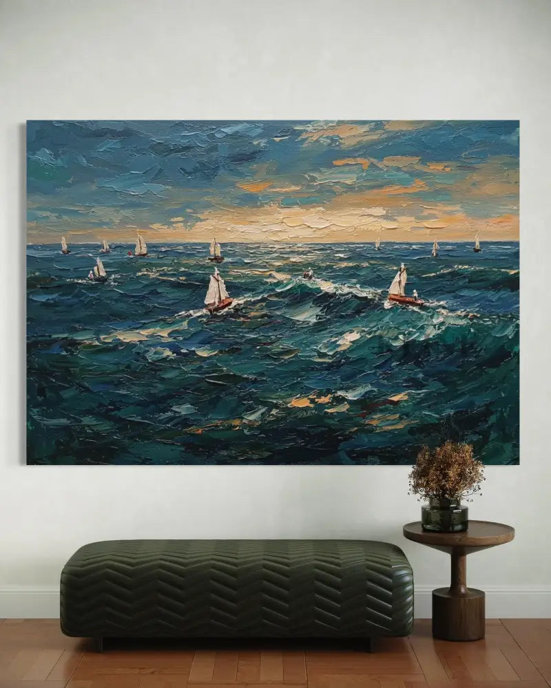 Impression of the Open Sea - Hand Painting