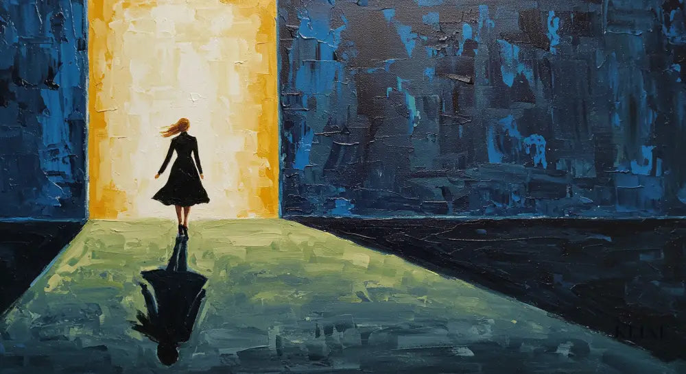 Inspired by Edward Hopper 1 - Hand Painting