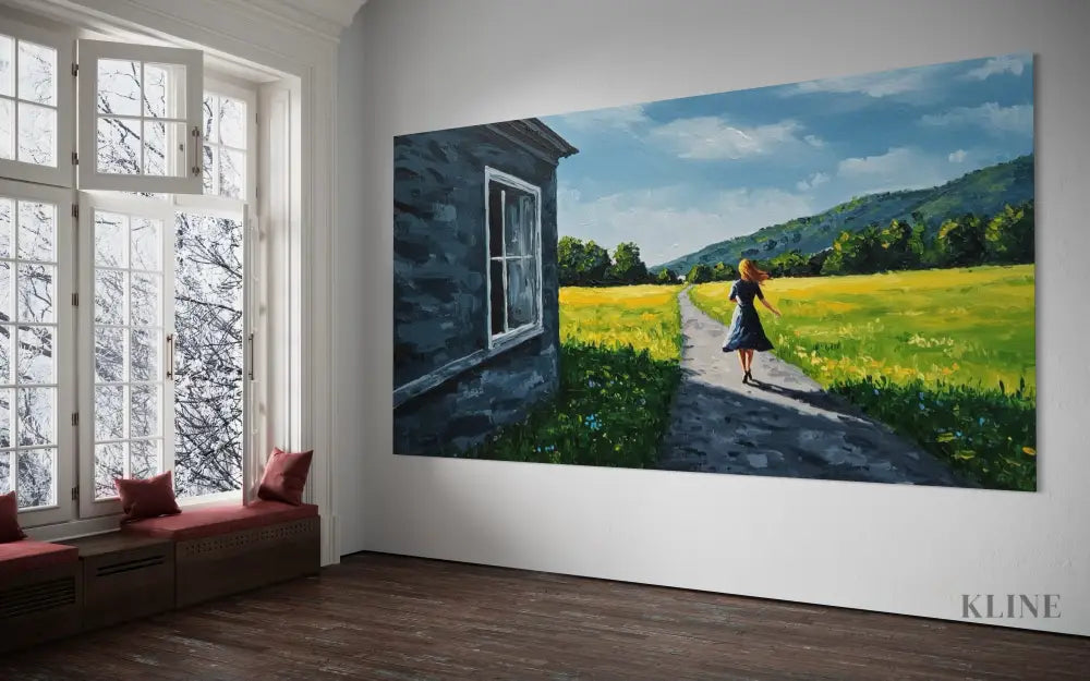 Inspired by Edward Hopper 2 - Hand Painting