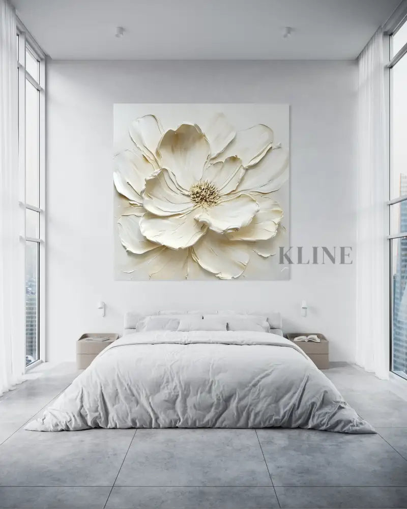 Ivory Magnolia - Hand Painting