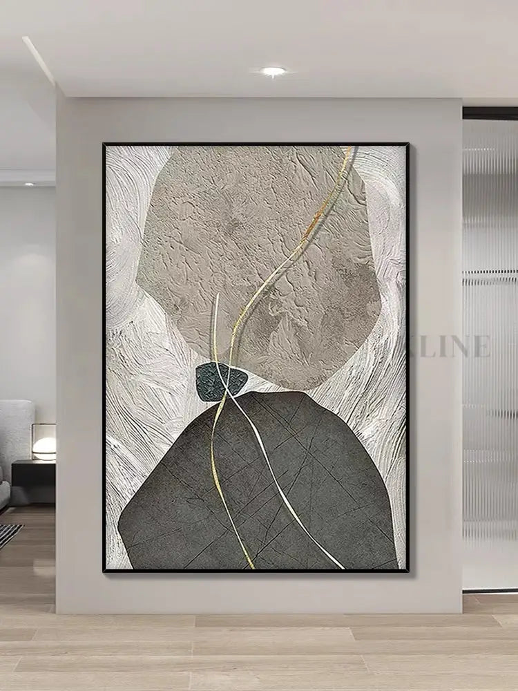 Jade Textured Painting - Hand Painting