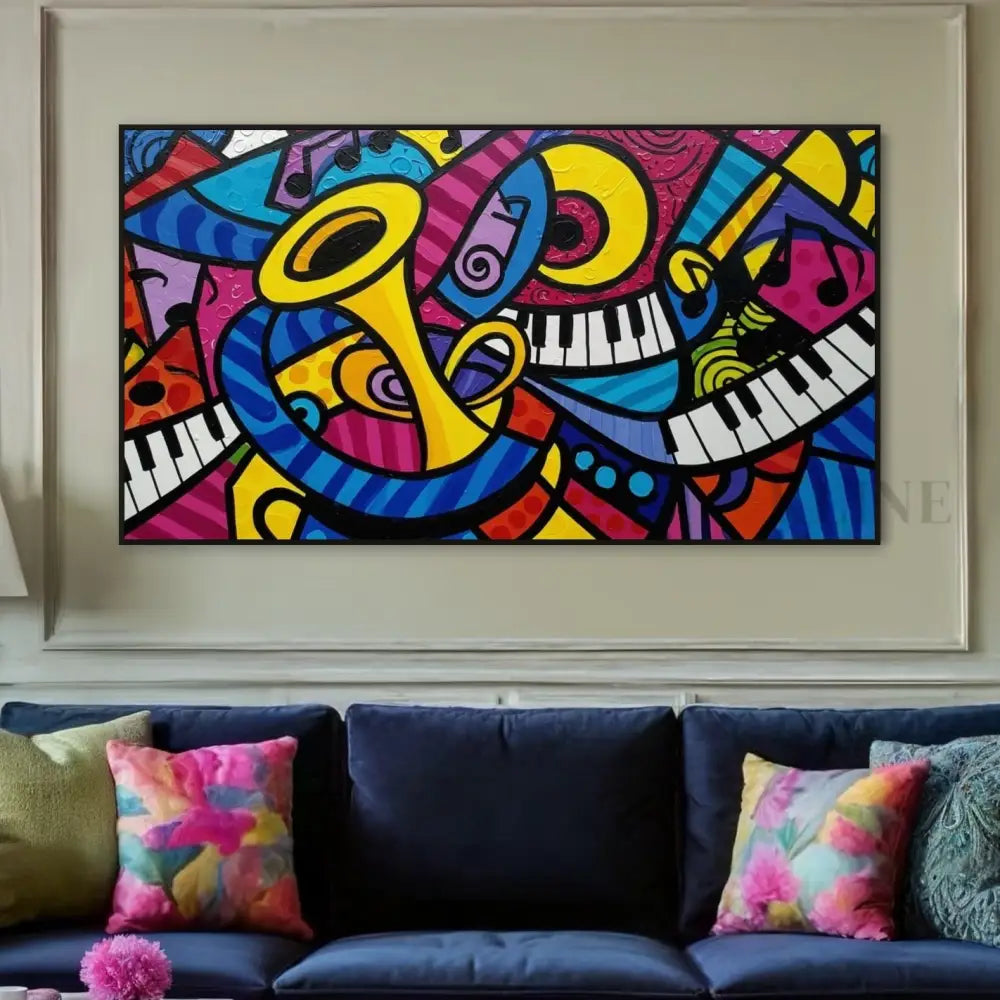 Jazz Kaleidoscope - Hand Painting