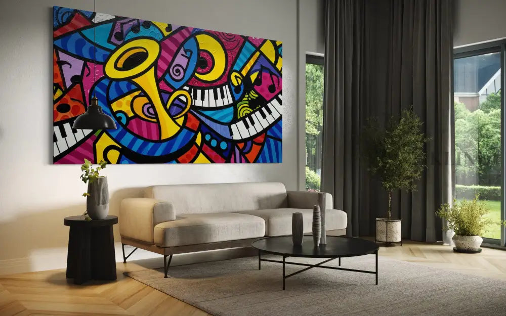 Jazz Kaleidoscope - Hand Painting