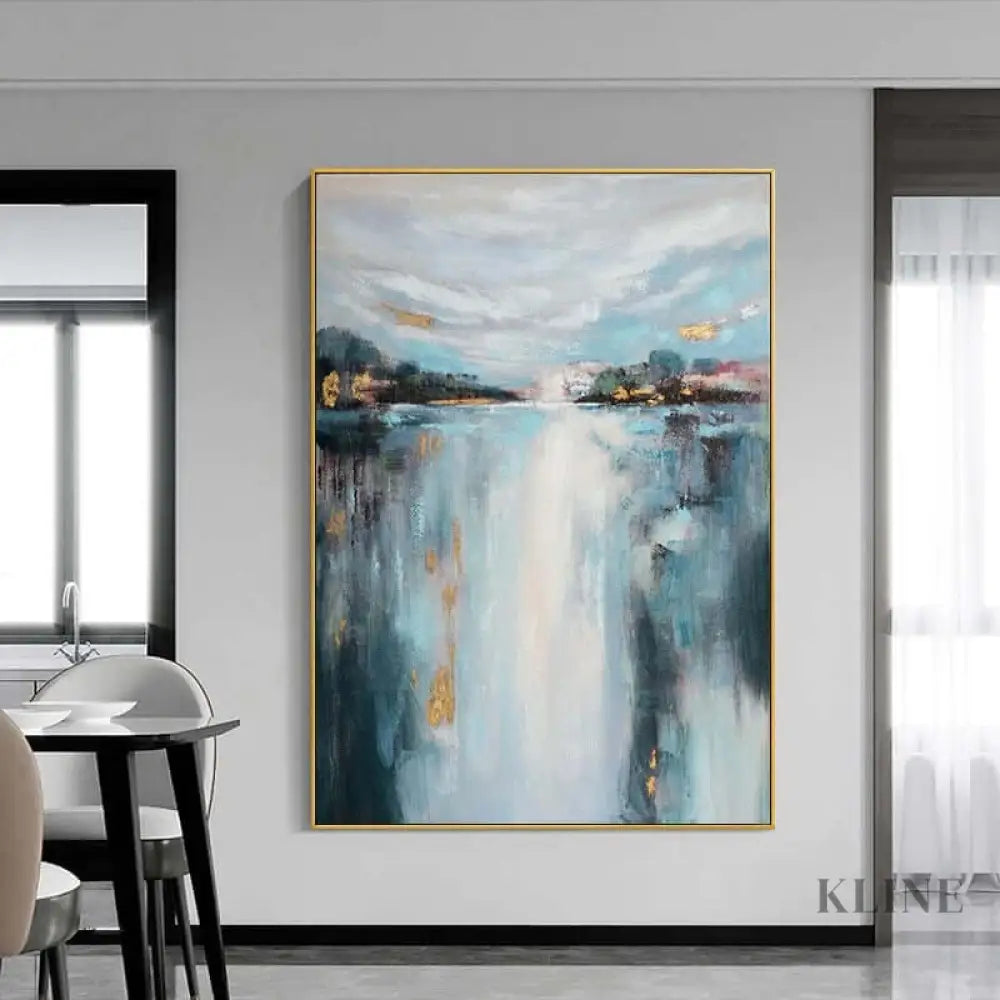 Lake Side Luxurious Wall Art - Hand Painting