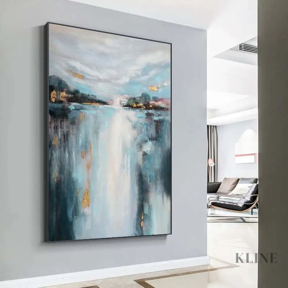 Lake Side Luxurious Wall Art - Hand Painting