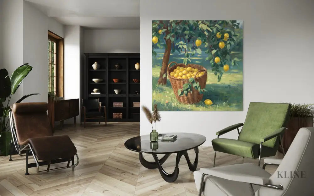 Lemon Groves of Italy - Hand Painting