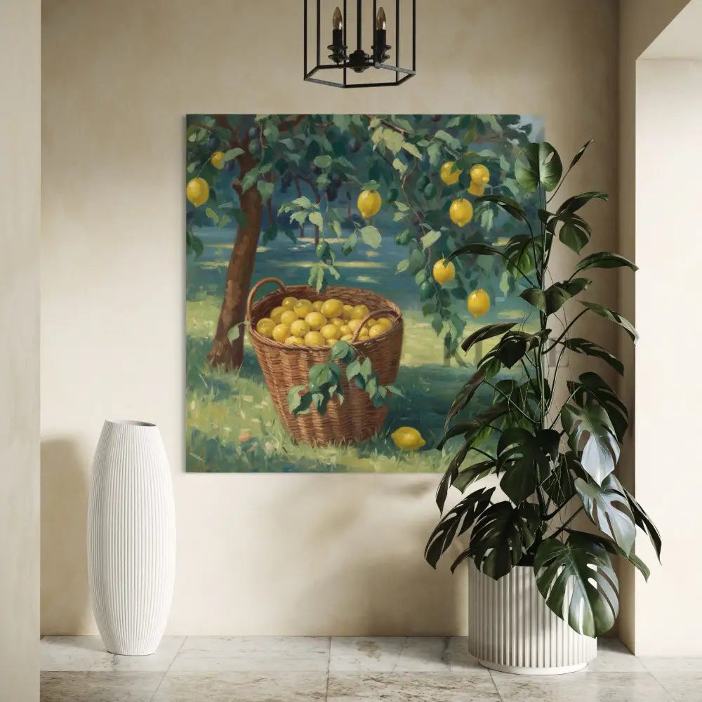 Lemon Groves of Italy - Hand Painting