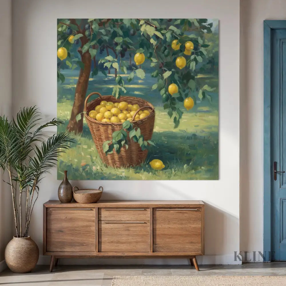 Lemon Groves of Italy - Hand Painting