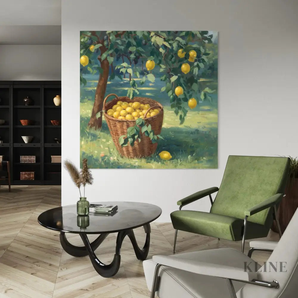 Lemon Groves of Italy - Hand Painting