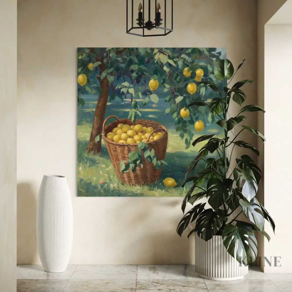Lemon Groves of Italy - Hand Painting