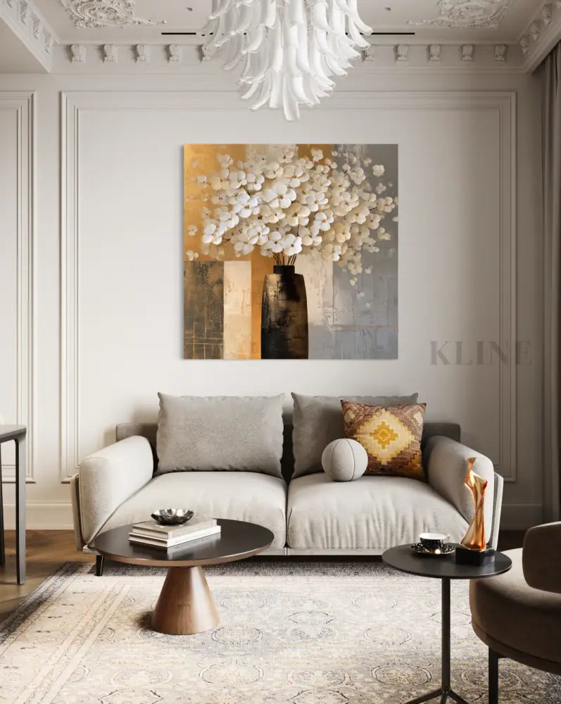 Les Fleurs Blanches - Hand Painting
