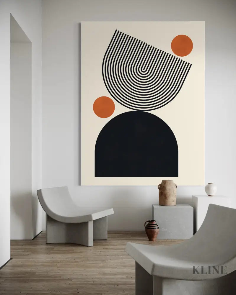Lines and Circles 1 - Hand Painting