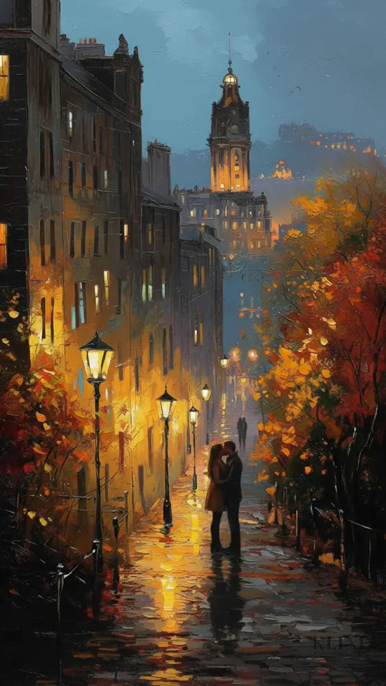 Love in the City of a Hundred Spires - Hand Painting