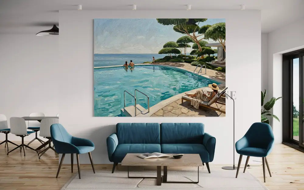 Mediterranean Afternoon - Hand Painting