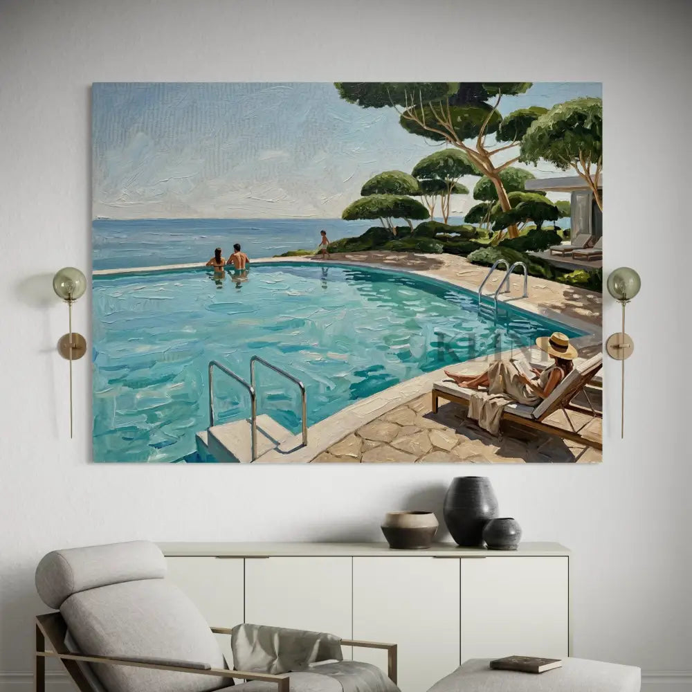 Mediterranean Afternoon - Hand Painting