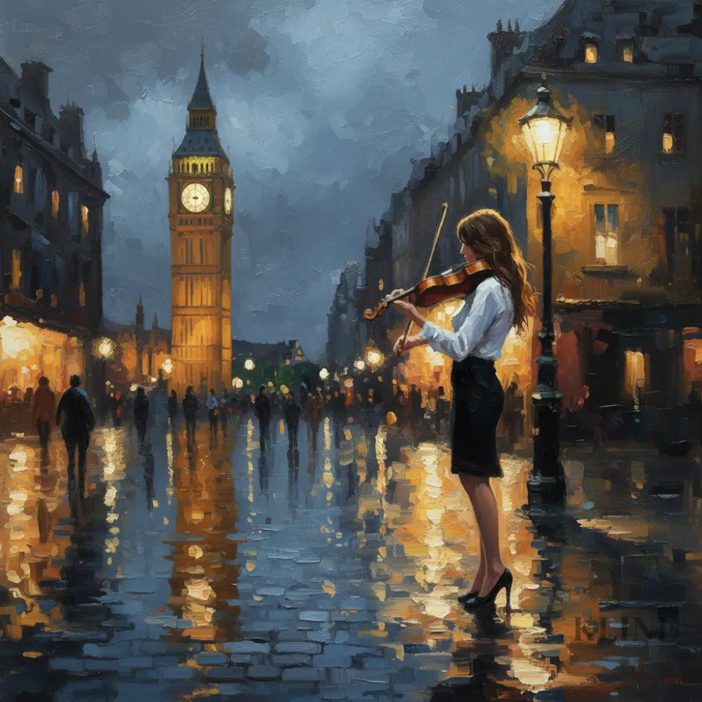 Melodies of the City - Hand Painting