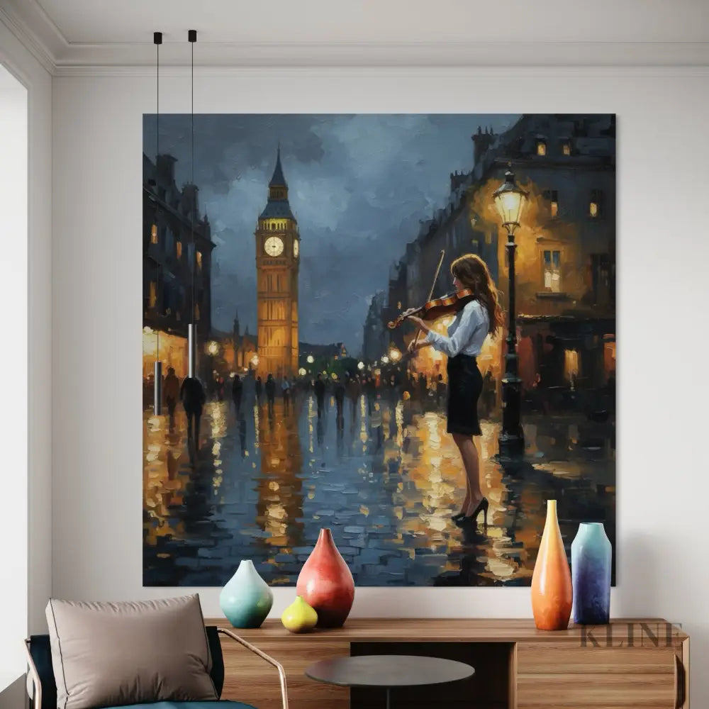 Melodies of the City - Hand Painting