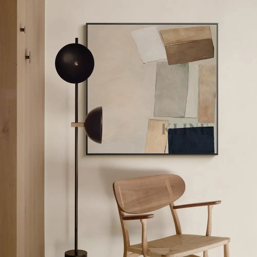 Mid-Century Modern 3 - Rolled Canvas / 80x80cm / 31x31’’ - Hand Painting