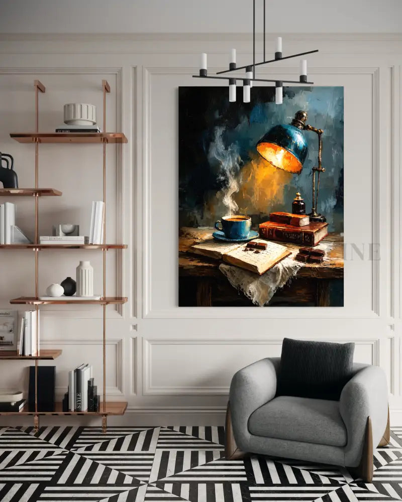 Midnight Desk Lamp - Hand Painting