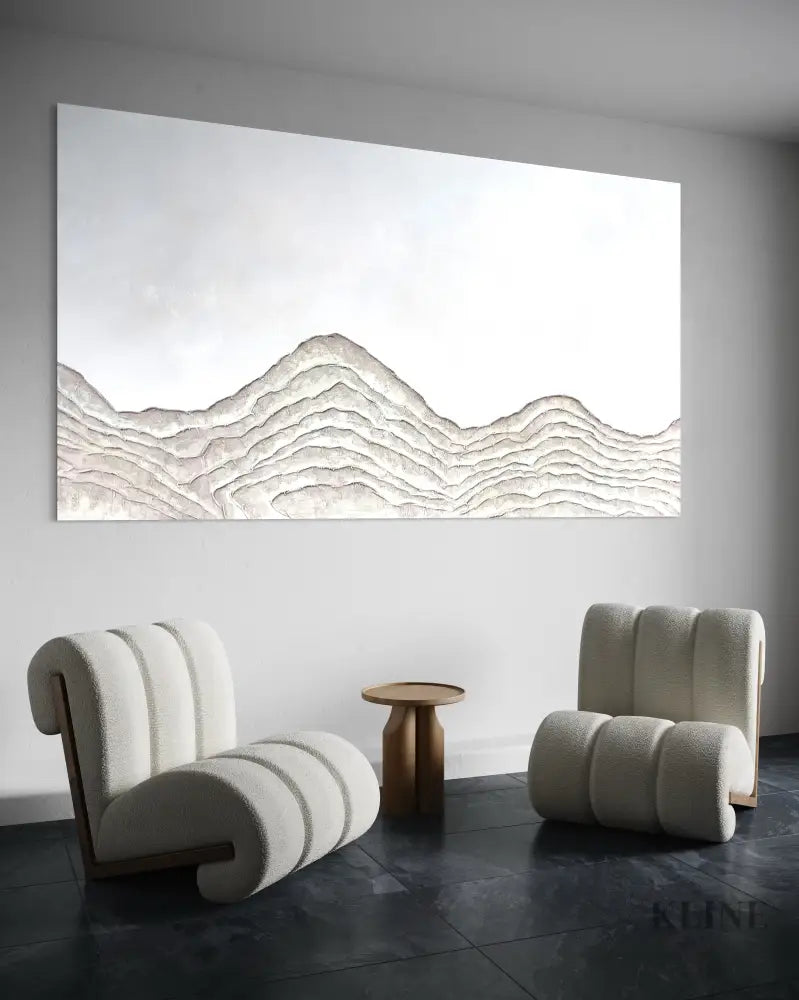 Minimal Mountain - Hand Painting