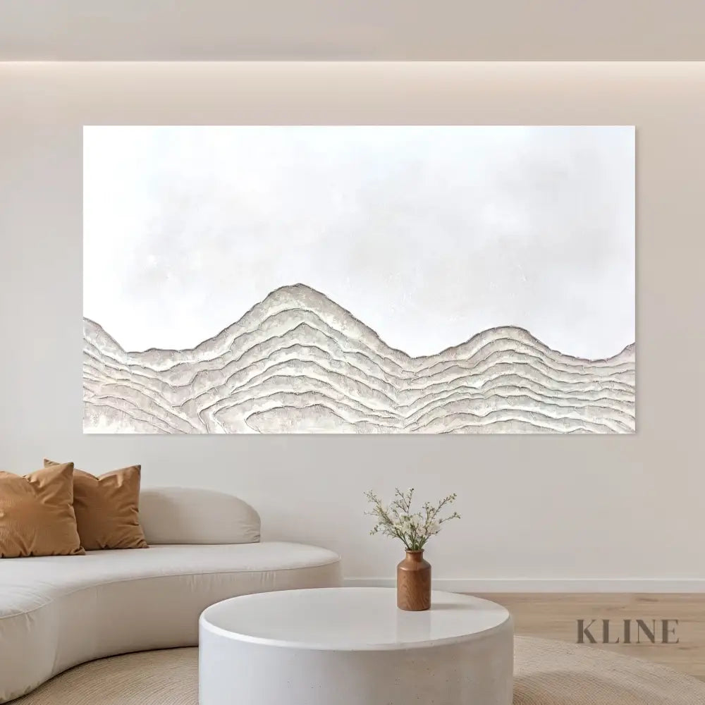 Minimal Mountain - Hand Painting