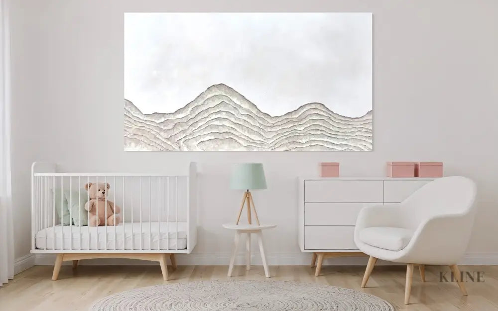 Minimal Mountain - Hand Painting