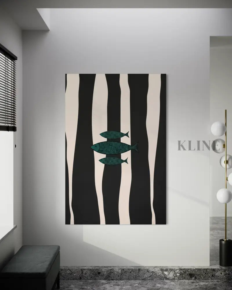 Minimalist Fish 2 - Hand Painting