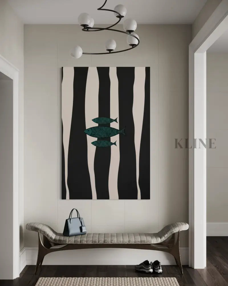 Minimalist Fish 2 - Hand Painting