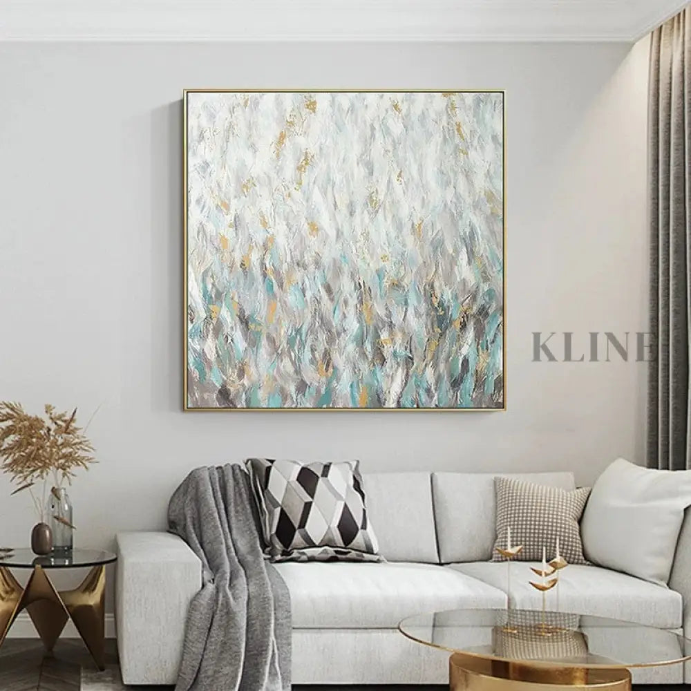 Mist Over Quiet Fields - Hand Painting