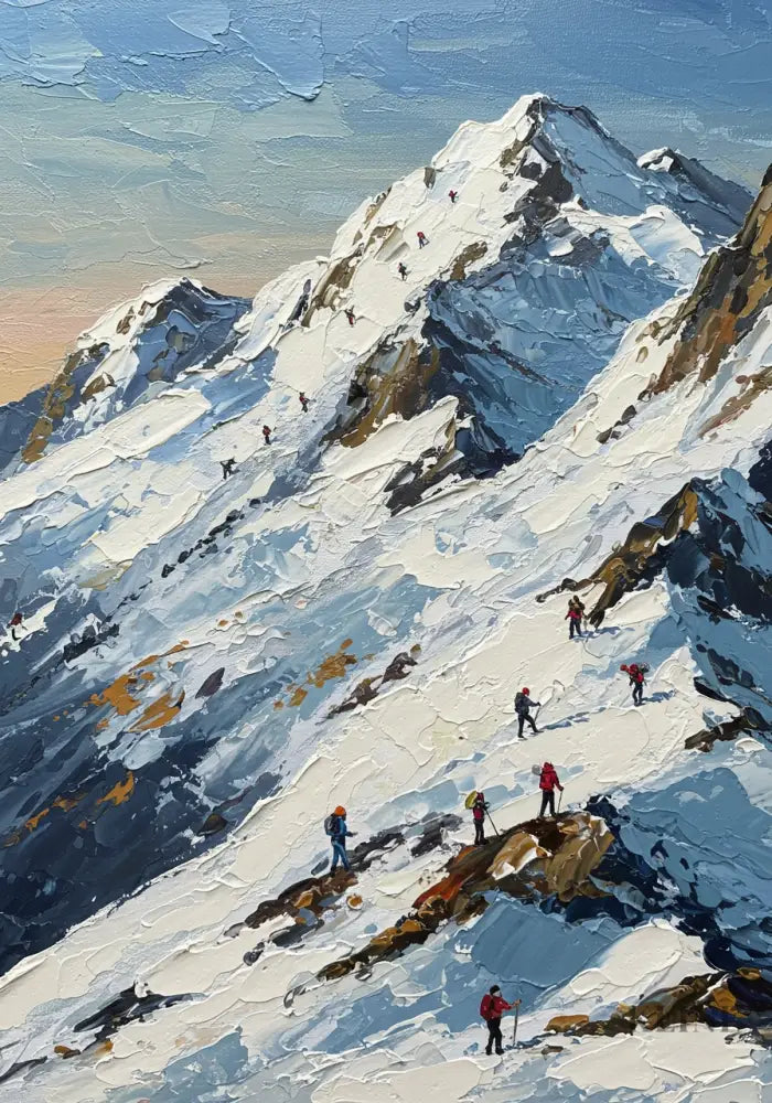 Mountain Ascenders - Hand Painting